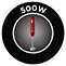 500W