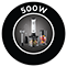500W