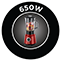 650W