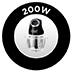 200W