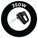 350W