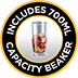 Includes 700ml Capacity Beaker