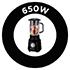 650W