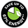 Save up to 67% energy**